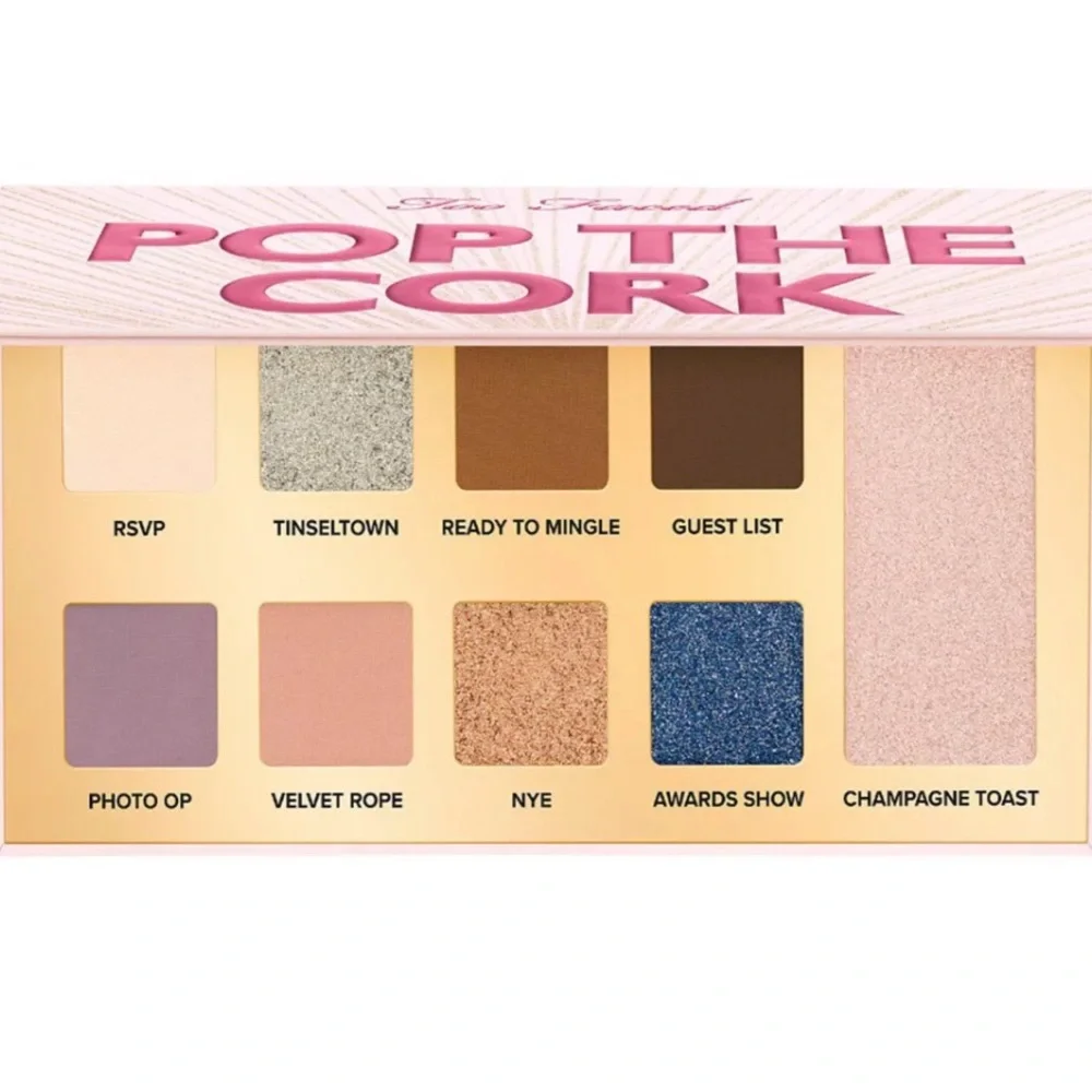 Too Faced Pop the Cork 🍾 Eyeshadow Palette + Lip Injection Lip Plumper Gloss 💋